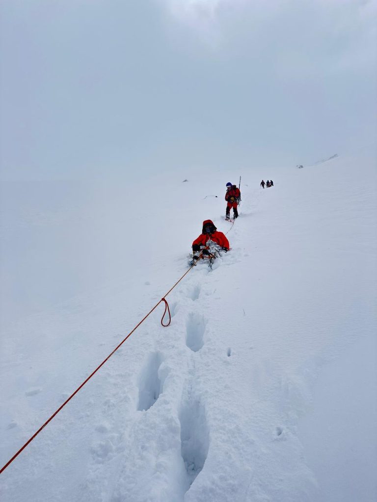 Avalanche on Cotopaxi
